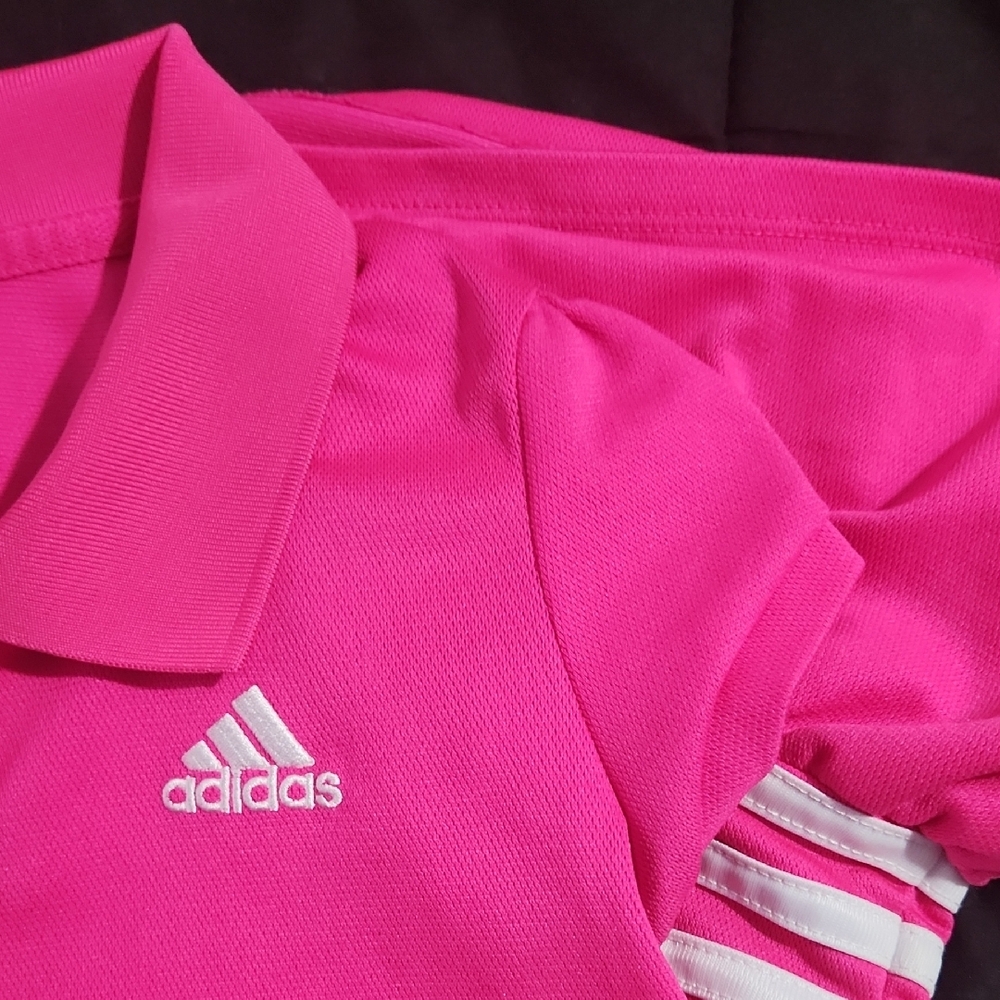 Adidas Hot Pink Tennis dress with shorts size 5 - Picture 5 of 7
